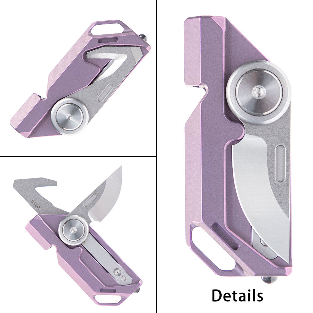 TACRAY Emergency Whistles, Portable Necklace Whistle with Loud Sound up to 120~130 decibels (purple)