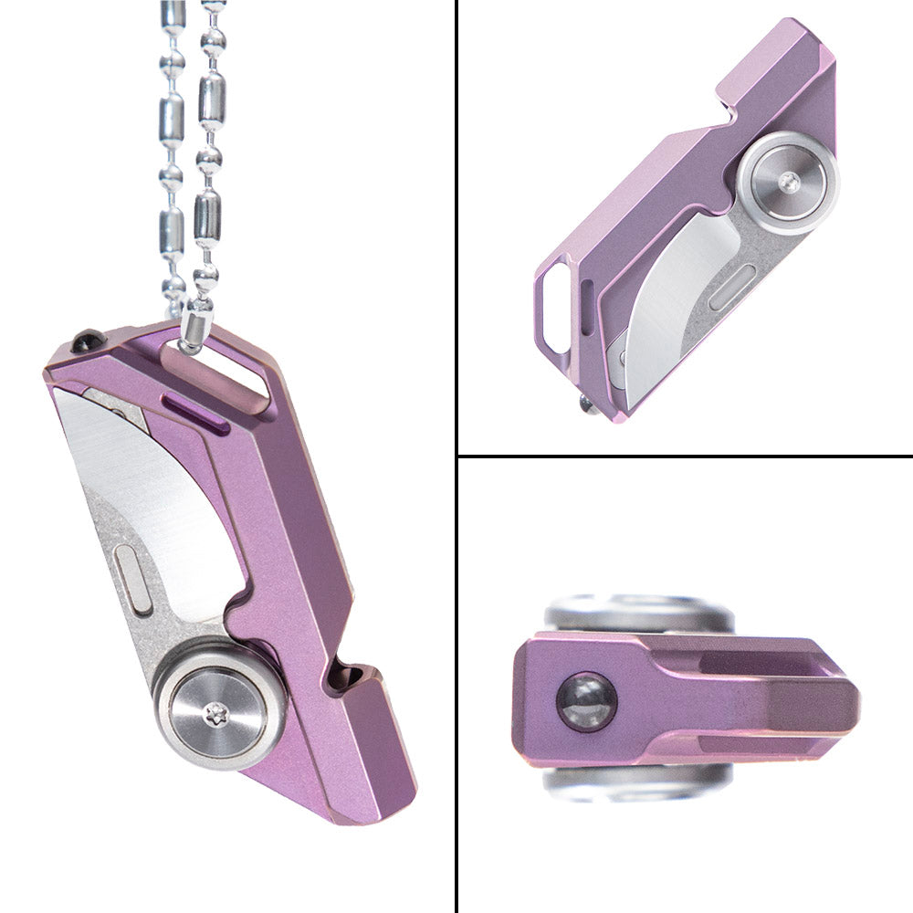 TACRAY Emergency Whistles, Portable Necklace Whistle with Loud Sound up to 120~130 decibels (purple)