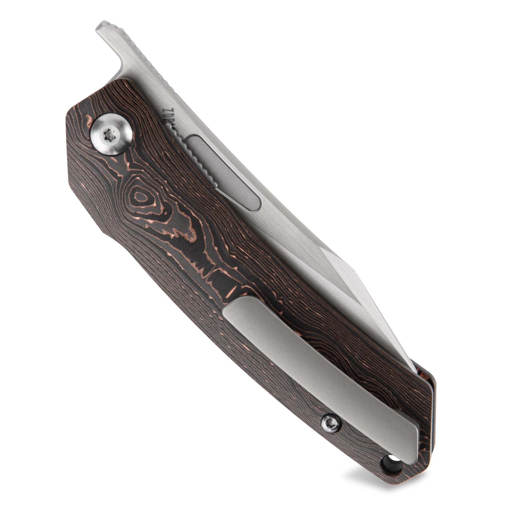 Tacray Liner Lock Knife Fat Carbon (Satin)