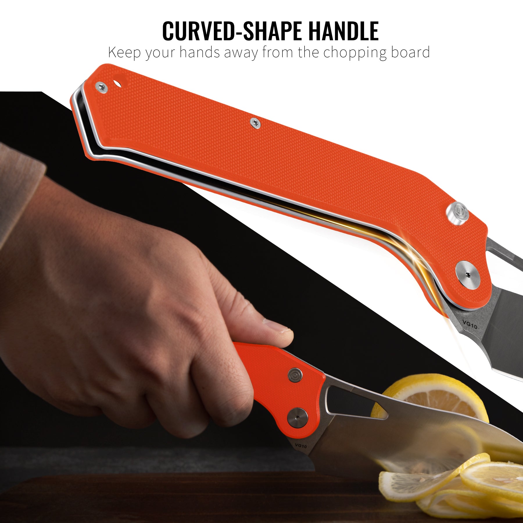 TACRAY Folding Kitchen Chef Knife