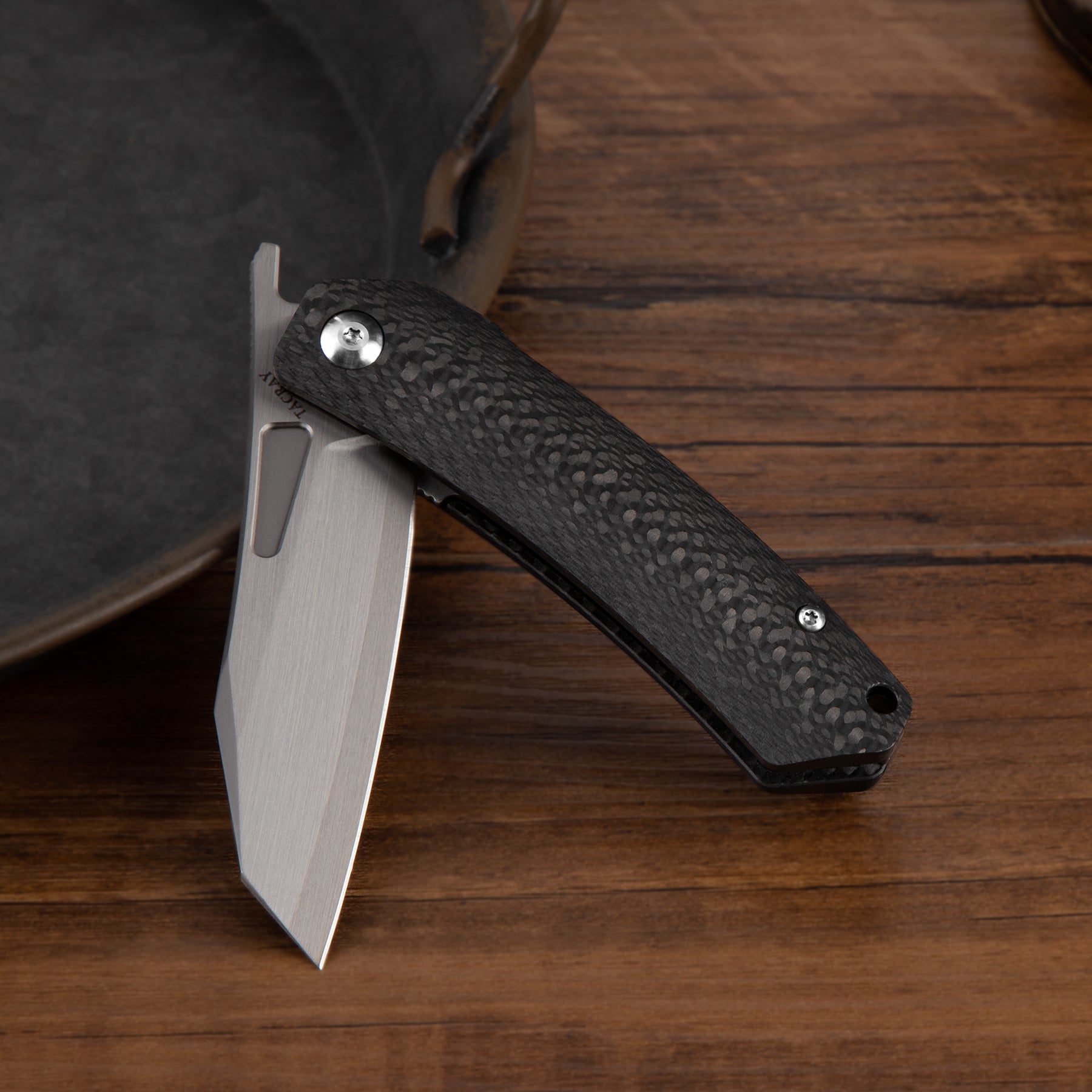 Tacray liner Lock Knife Carbon Fiber(Satin)